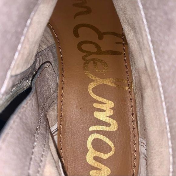 Sam Edelman Gray Suede Phoenix Ankle Booties 7 - Picture 6 of 9